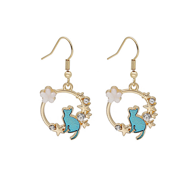 Cat Wreath Earrings
