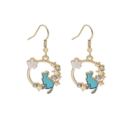 Cat Wreath Earrings