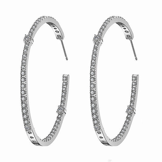 Oval Hoop Earrings