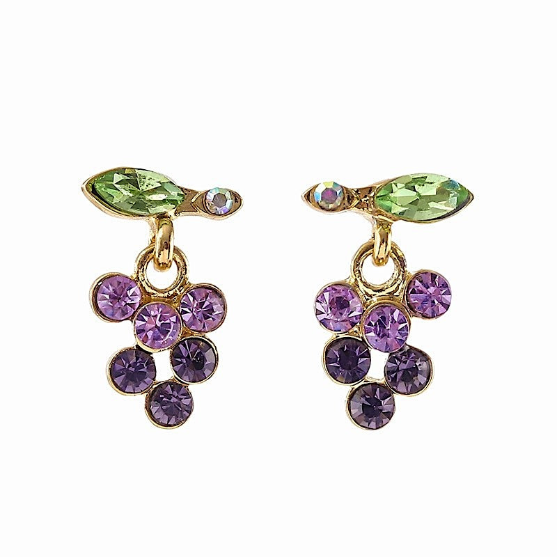 Purple Grape Earrings