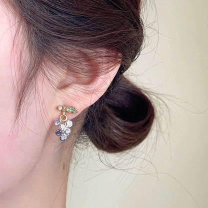 Purple Grape Earrings