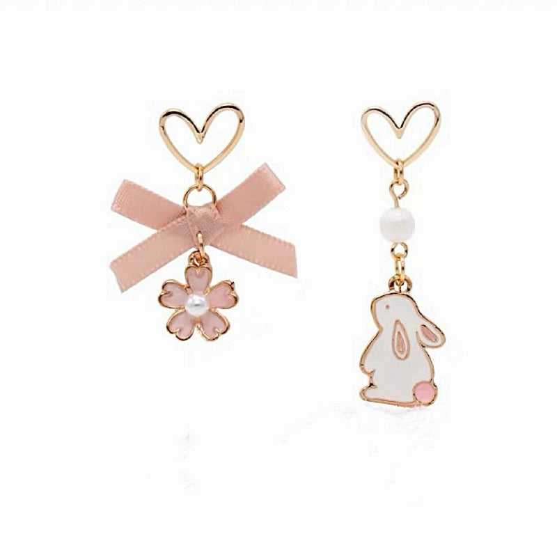 Pink Rabbit Earrings