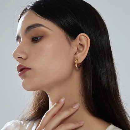 Silver Classic Hoop Earrings
