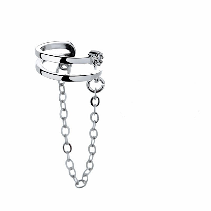 Minimal Chain Ear Cuff