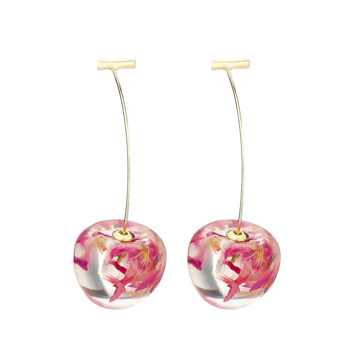 Dry Flower Cherry Earrings