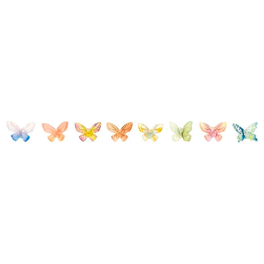 8 Pieces Rainbow Butterfly Ear Studs