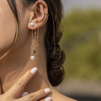 Star Dangle Ear Cuff