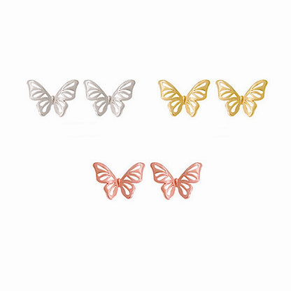 Tiny Butterfly Ear Studs