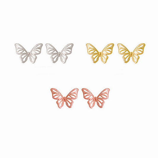 Tiny Butterfly Ear Studs