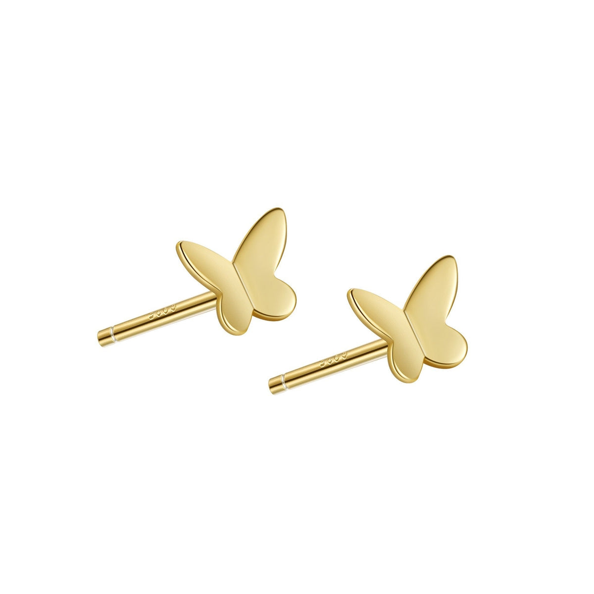 Tiny Gold Butterfly Ear Studs