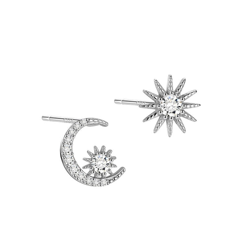 Sun and Moon Studs