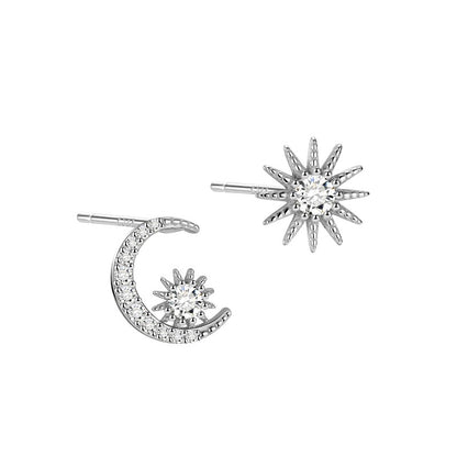 Sun and Moon Studs