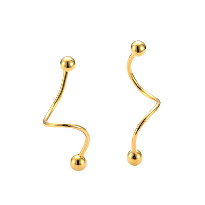 Silver Twist Earrings