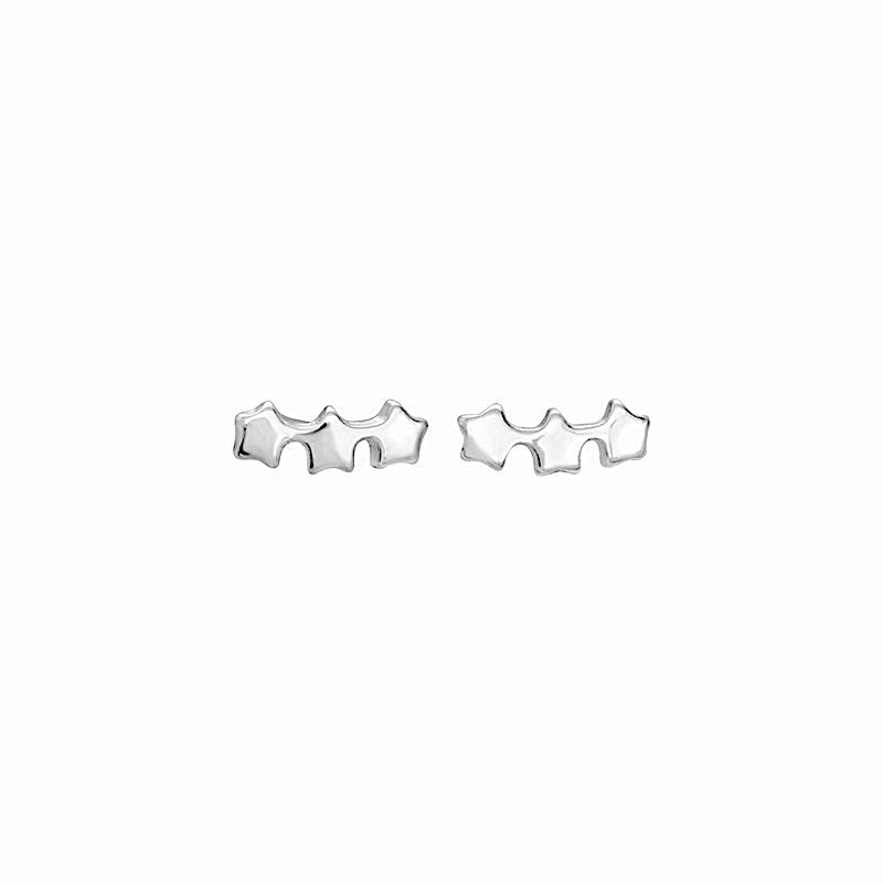 Triple Star Ear Studs