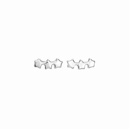 Triple Star Ear Studs