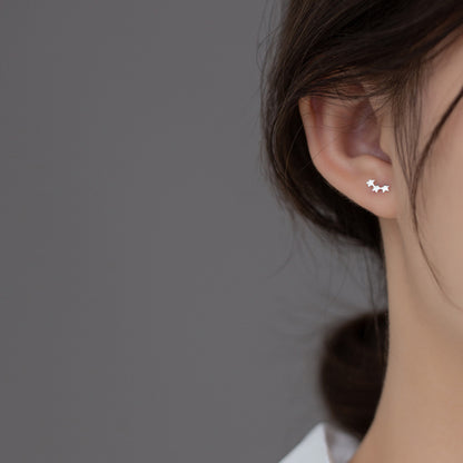 Triple Star Ear Studs