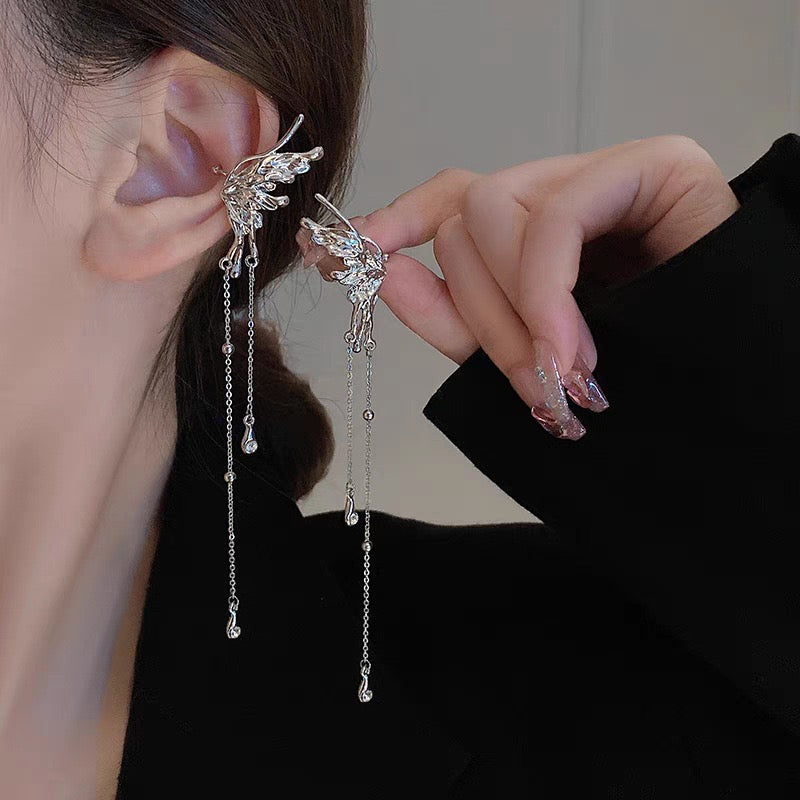 Set of 2 Angel Wings Ear Cuffs
