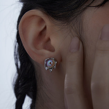 Hologram Lava Ear Studs