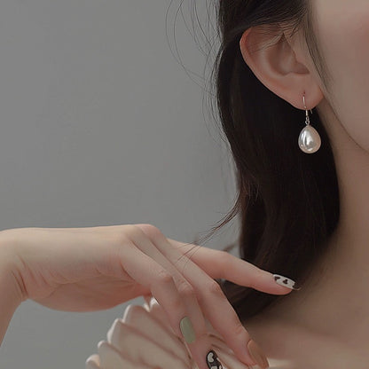 Waterdrop Pearl Hook Earrings