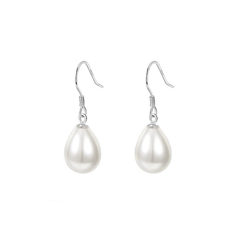 Waterdrop Pearl Hook Earrings