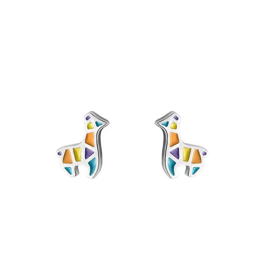 Tiny Colorful Horse Ear Studs