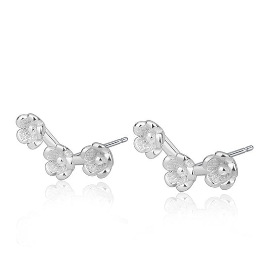 Triple Flower Ear Studs