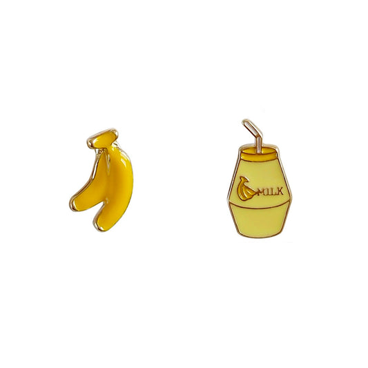 Banana Milk Studs Earrings