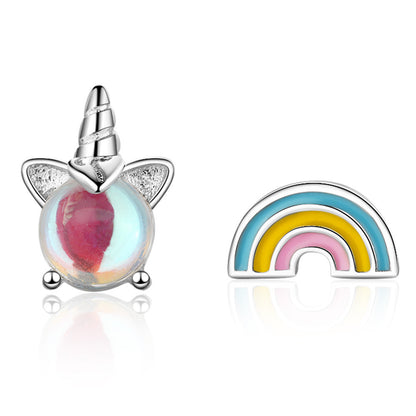 Rainbow and Unicorn Ear Studs