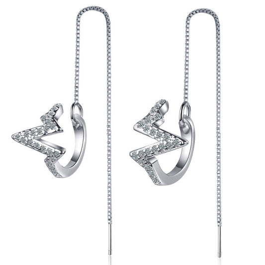 Wave Threader Earrings