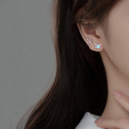Little Monster Hologram Ear Studs