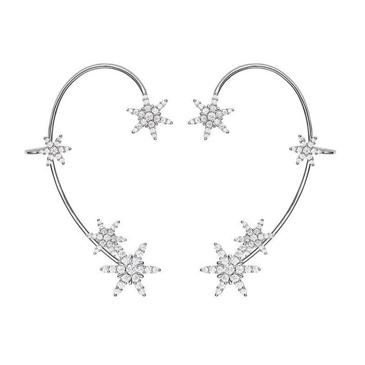 Set of 2 Star Ear Wraps Earrings