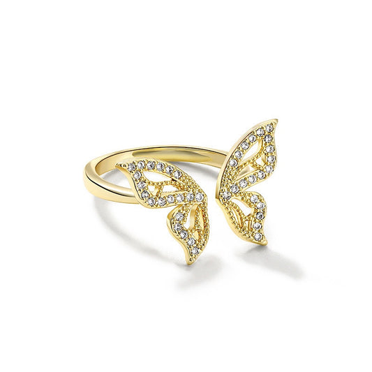 Gold Butterfly Ring
