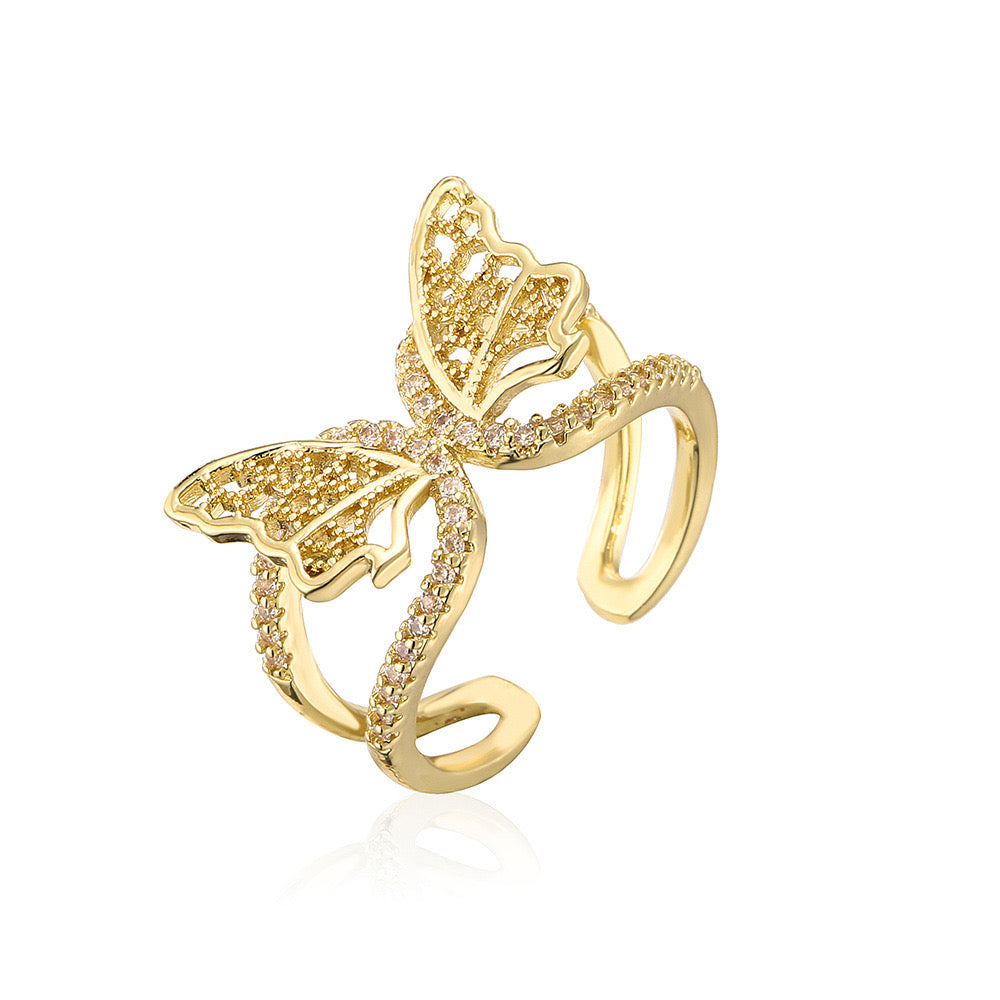 Gold Butterfly Ring