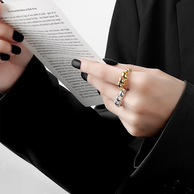 Gold Croissant Ring