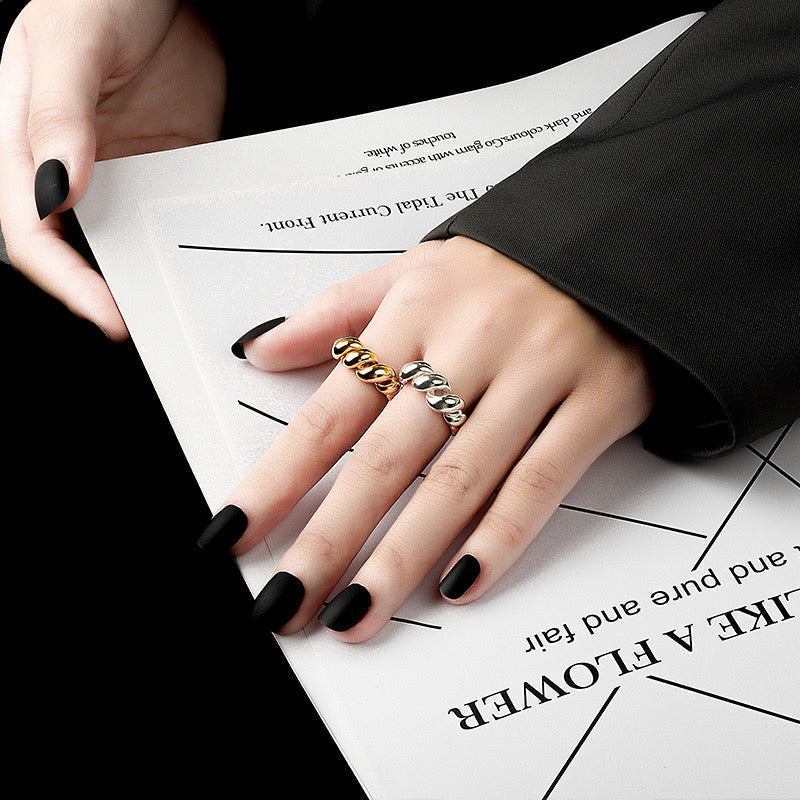 Gold Croissant Ring