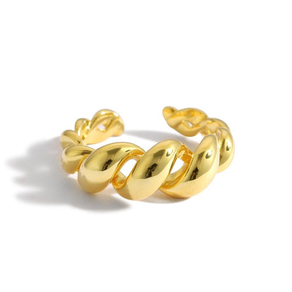 Gold Croissant Ring
