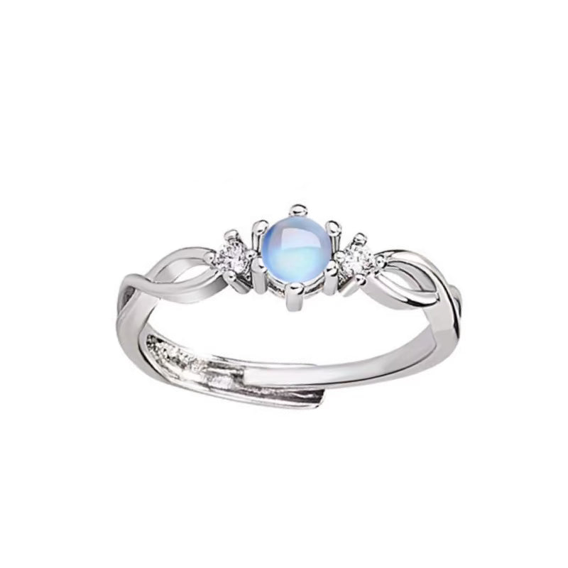 Moonstone Lace Band Ring
