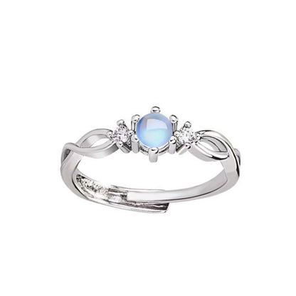 Moonstone Lace Band Ring