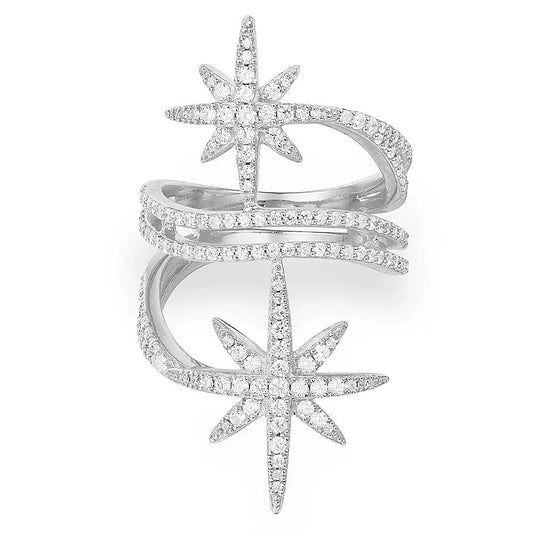 Silver Star Multi-Layer Ring
