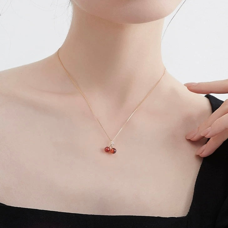 Cherry Fruit Necklace