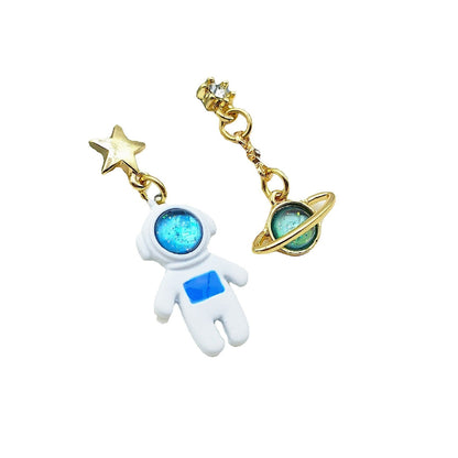 Mismatched Spacemen Earrings