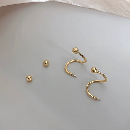 Gold Twist Earrings
