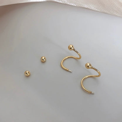 Silver Twist Earrings