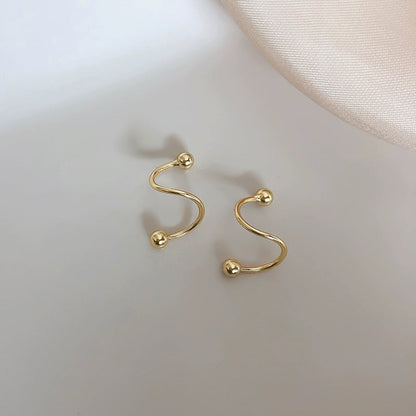 Silver Twist Earrings