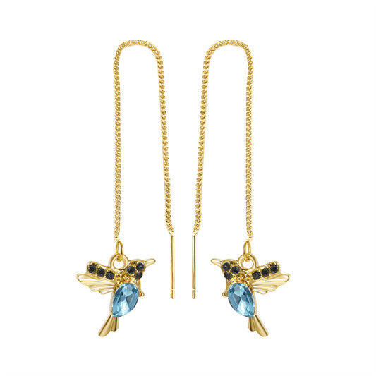 Hummingbird Threader Earrings
