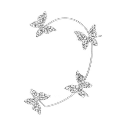 Silver Butterfly Ear Wraps Jackets