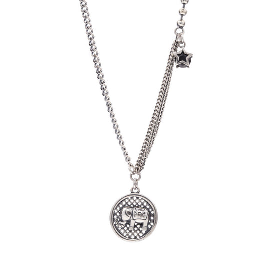 Silver Elephant Lucky Necklace