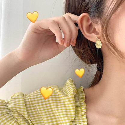Strawberry Milk Studs Earrings