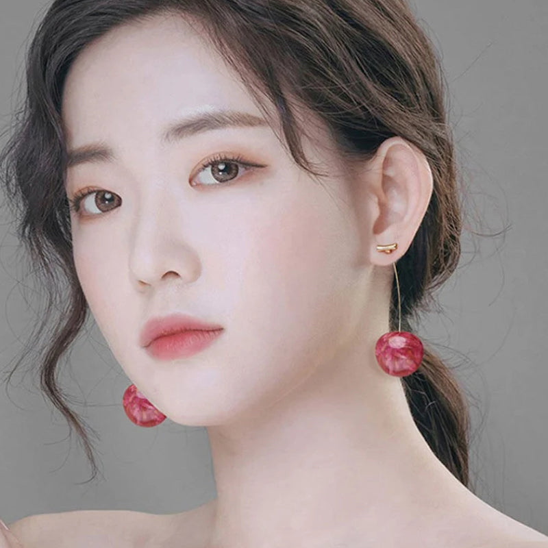 Dry Flower Cherry Earrings