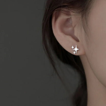 Gold Star Ear Studs
